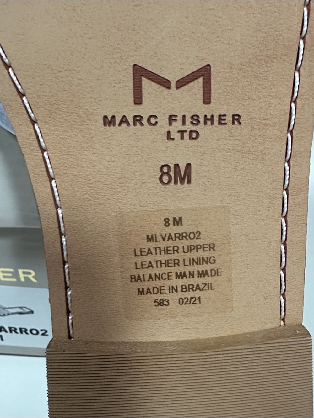 Marc Fisher LTD Strappy Leather Slide Sandals - Picture 3 of 9